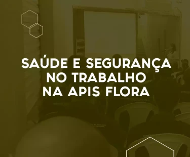 SAÚDE E SEGURANÇA NO TRABALHO NA APIS FLORA