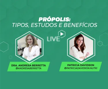 LIVE: PRÓPOLIS: TIPOS, ESTUDOS E BENEFÍCIOS