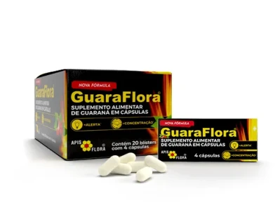 Guaraflora® - Guaraná em cápsulas - 4 cápsulas